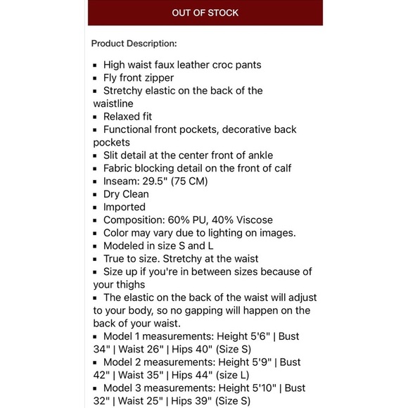 By Egreis Nikki pants pink size medium - Picture 4 of 8